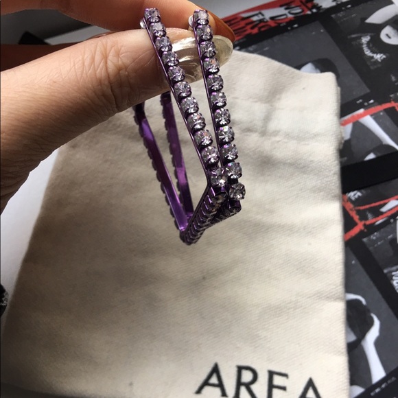 NEW Area NYC square hoop earring - Picture 2 of 7